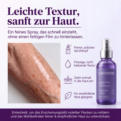 ZARTDERM® Spray gegen blaue Flecken – für empfindliche, dünne Haut